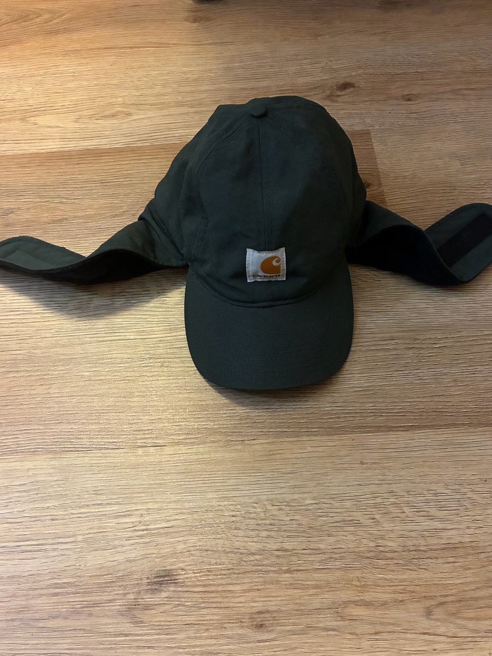 Carhartt vintage Dark Green Flap Cap with Logo Patch